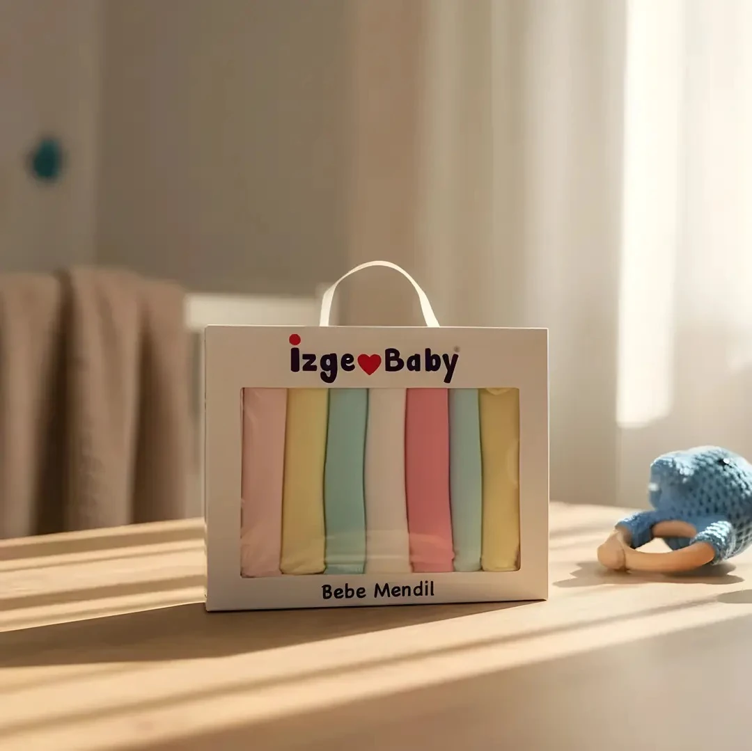 Renkli Müslin Bebek Mendili