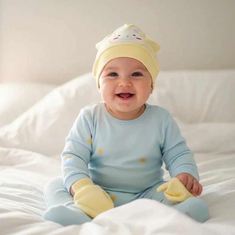 UV Korumalı Bebek Şapkası