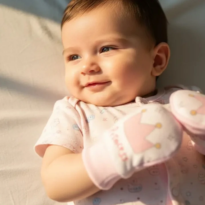 Prince & Princess Pamuklu Bebek Eldiveni