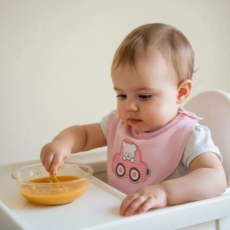 Su Geçirmez Bebek Mama Önlüğü