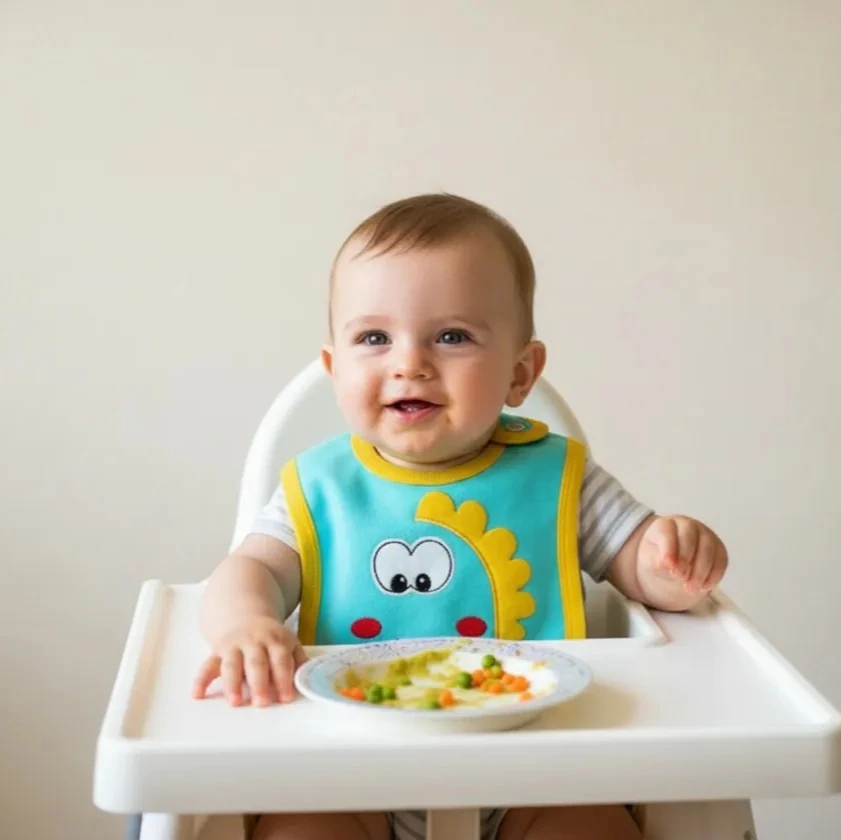 Su Geçirmez Bebek Mama Önlüğü