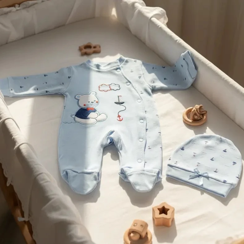 Organik Pamuk Bebek Tulum