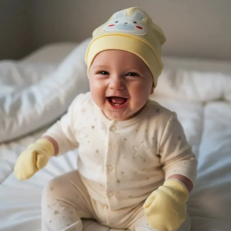 UV Korumalı Bebek Şapkası