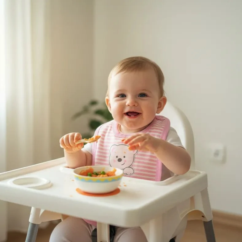 Su Geçirmez Bebek Mama Önlüğü