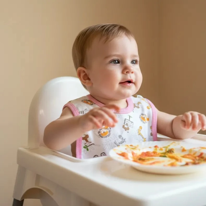 Su Geçirmez Bebek Mama Önlüğü