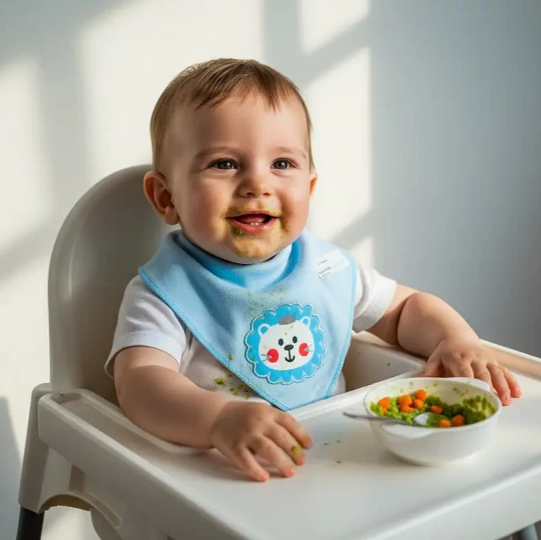 Su Geçirmez Bebek Mama Önlüğü