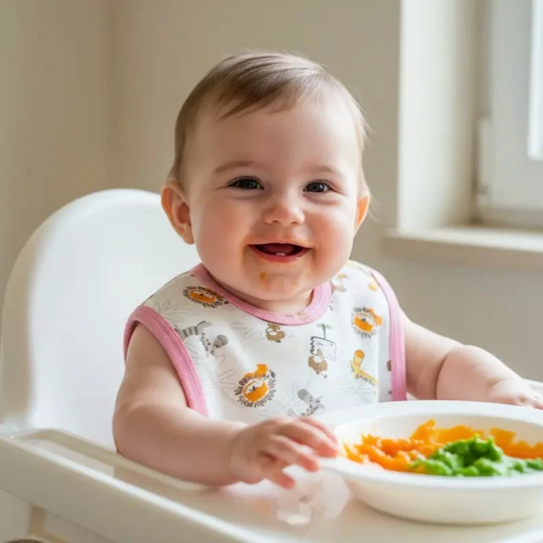 Su Geçirmez Bebek Mama Önlüğü