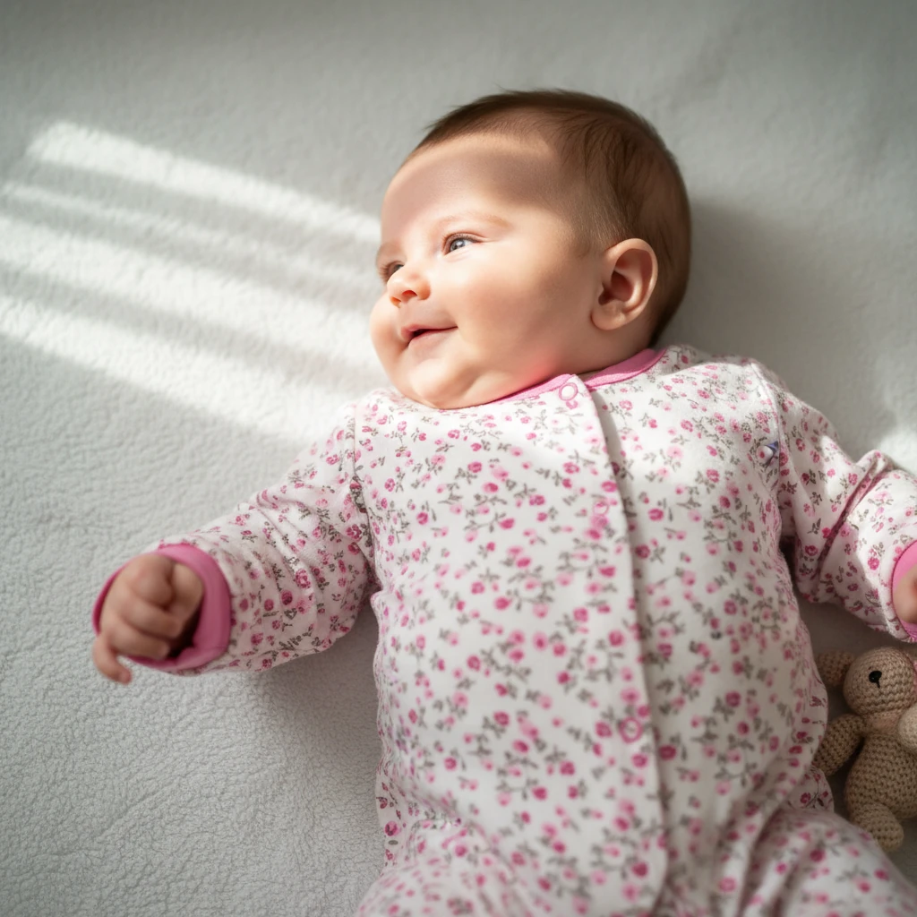 Organik Pamuk Bebek Tulum - Pembe