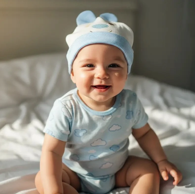 UV Korumalı Bebek Şapkası