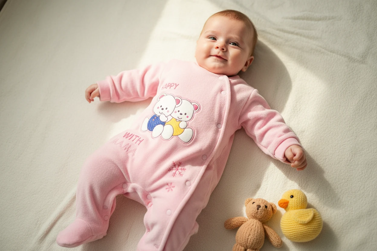 Organik Pamuk Bebek Tulum