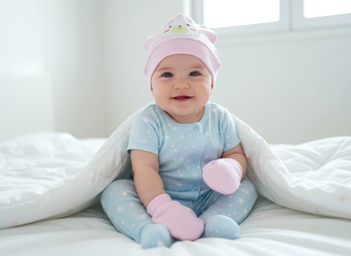 UV Korumalı Bebek Şapkası