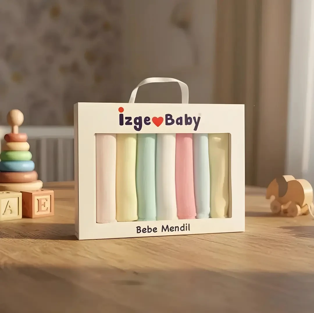 Renkli Müslin Bebek Mendili