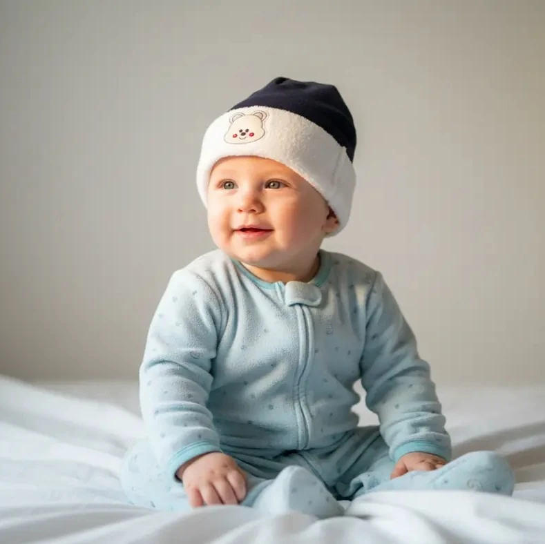 UV Korumalı Bebek Şapkası