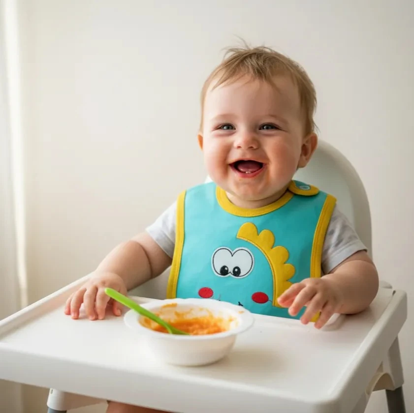 Su Geçirmez Bebek Mama Önlüğü