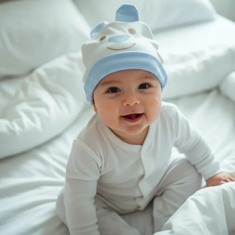 UV Korumalı Bebek Şapkası