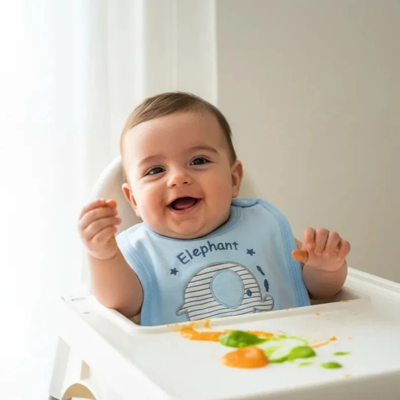 Su Geçirmez Bebek Mama Önlüğü