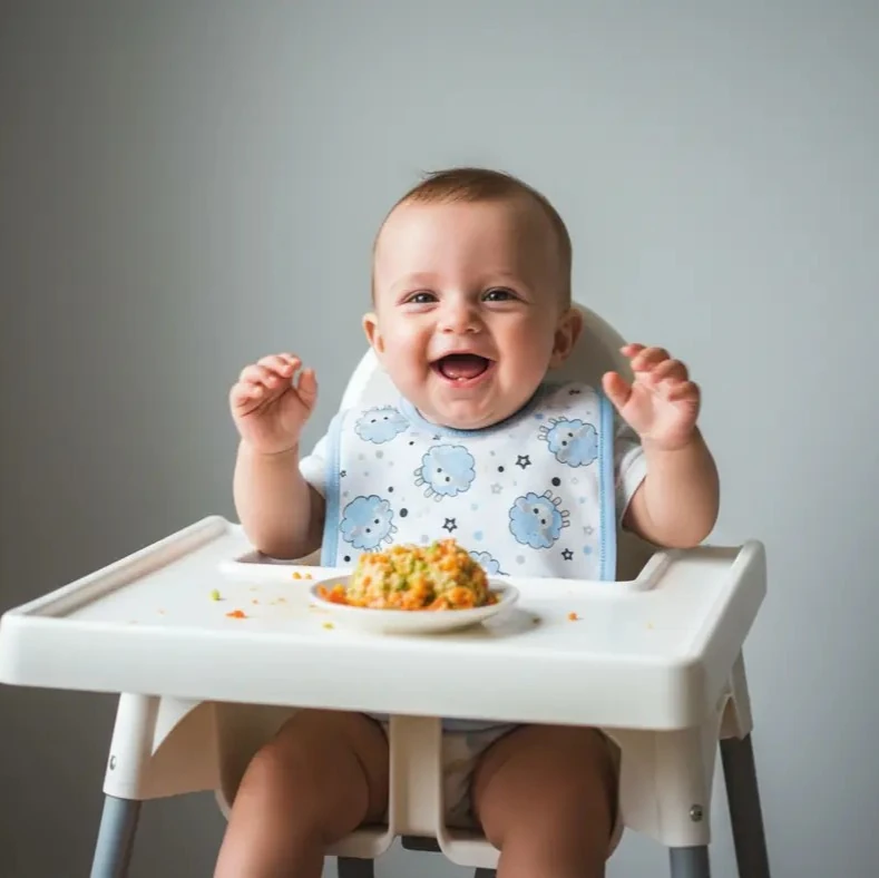 Su Geçirmez Bebek Mama Önlüğü