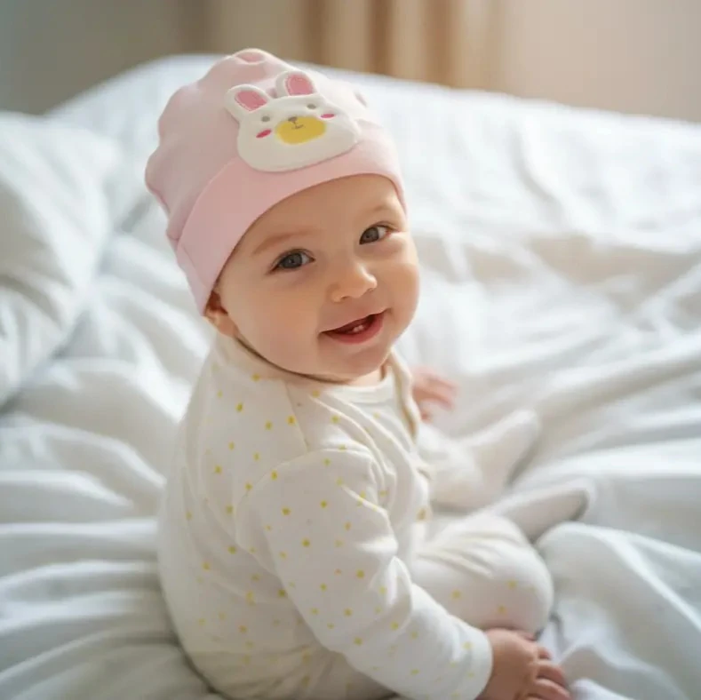 UV Korumalı Bebek Şapkası