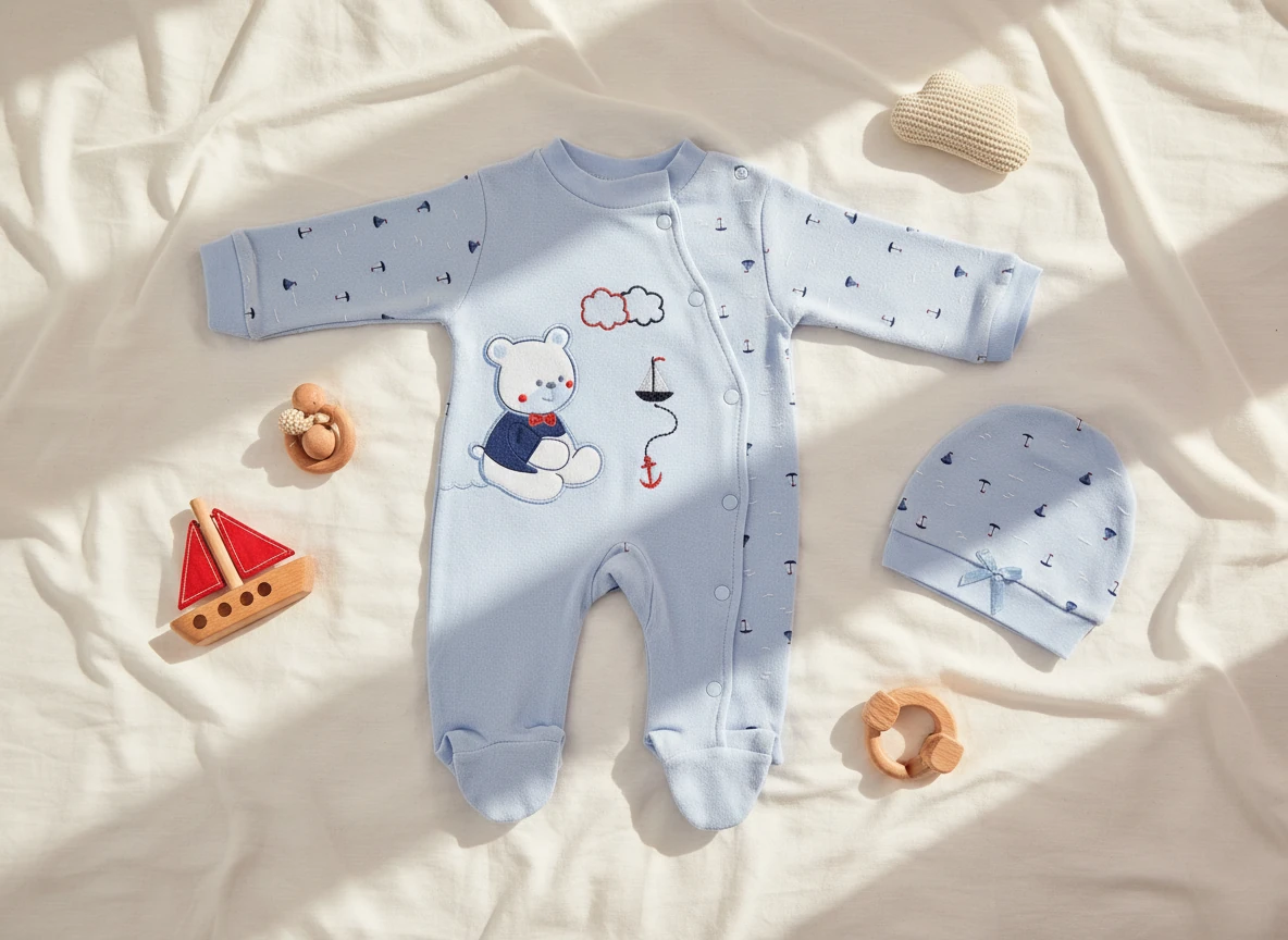 Organik Pamuk Bebek Tulum