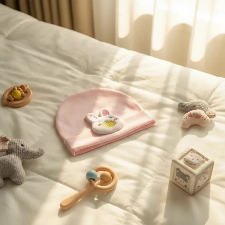 UV Korumalı Bebek Şapkası