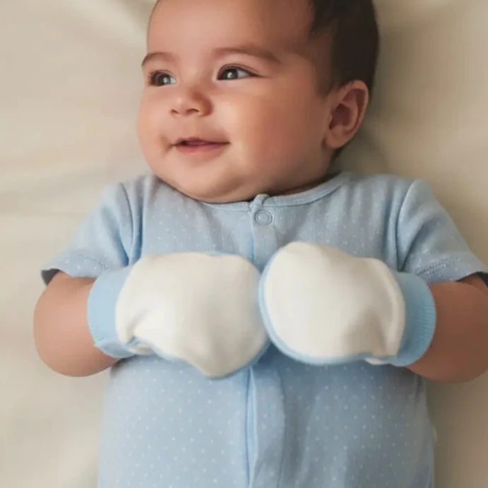 Pamuklu Bebek Eldiveni