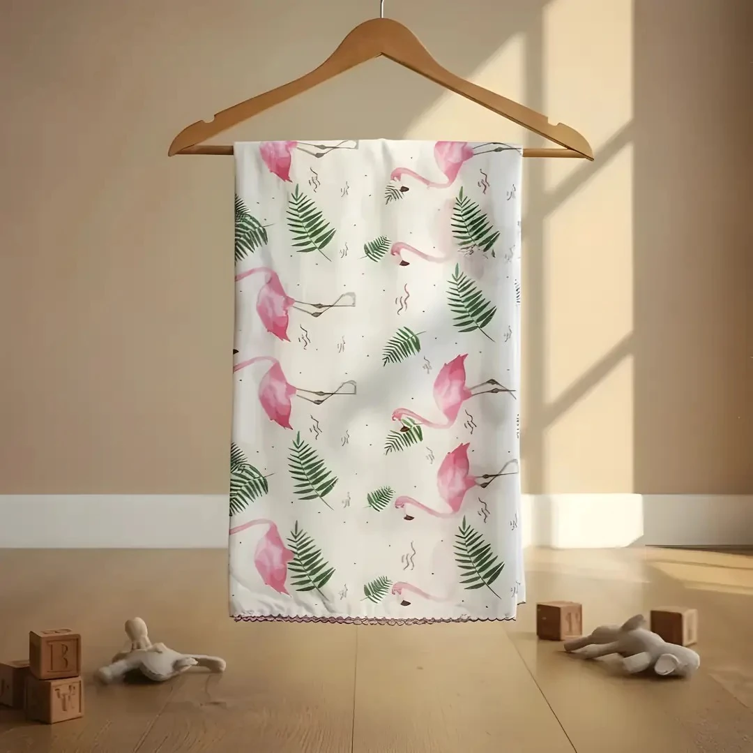 Desenli Müslin Bebek Örtüsü