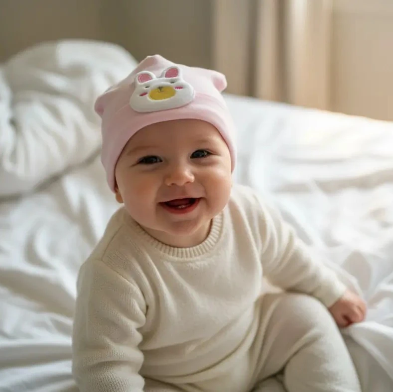 UV Korumalı Bebek Şapkası