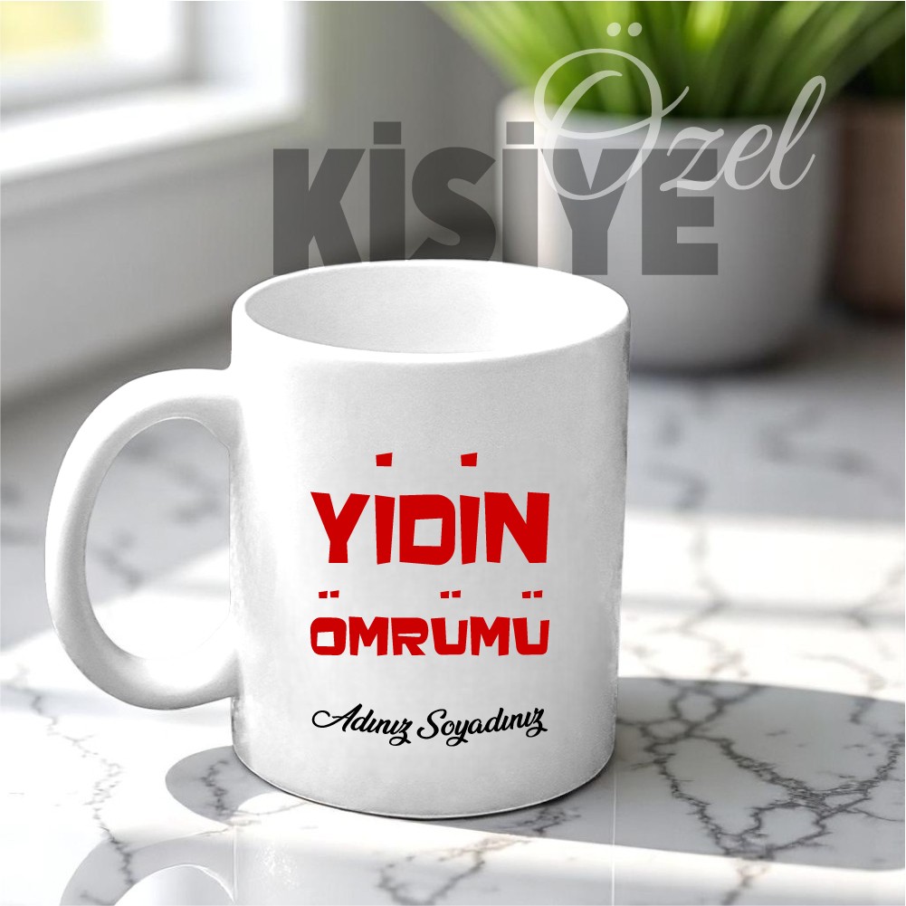 Yidin Ömrümü Tasarımlı Kupa Bardak