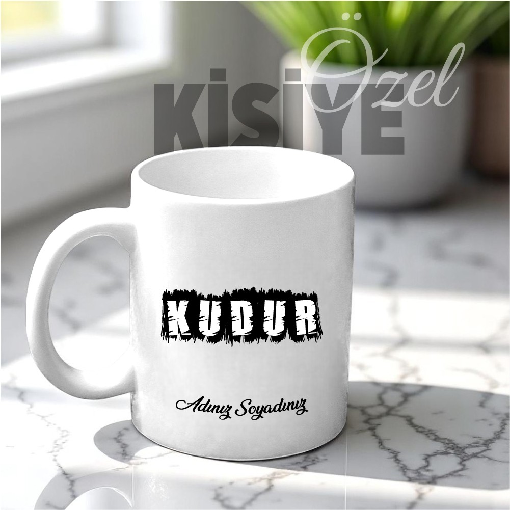 Kudur Tasarımlı Kupa Bardak