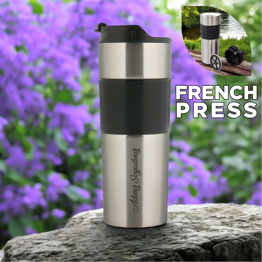 3554 French Press Termos - Gümüş