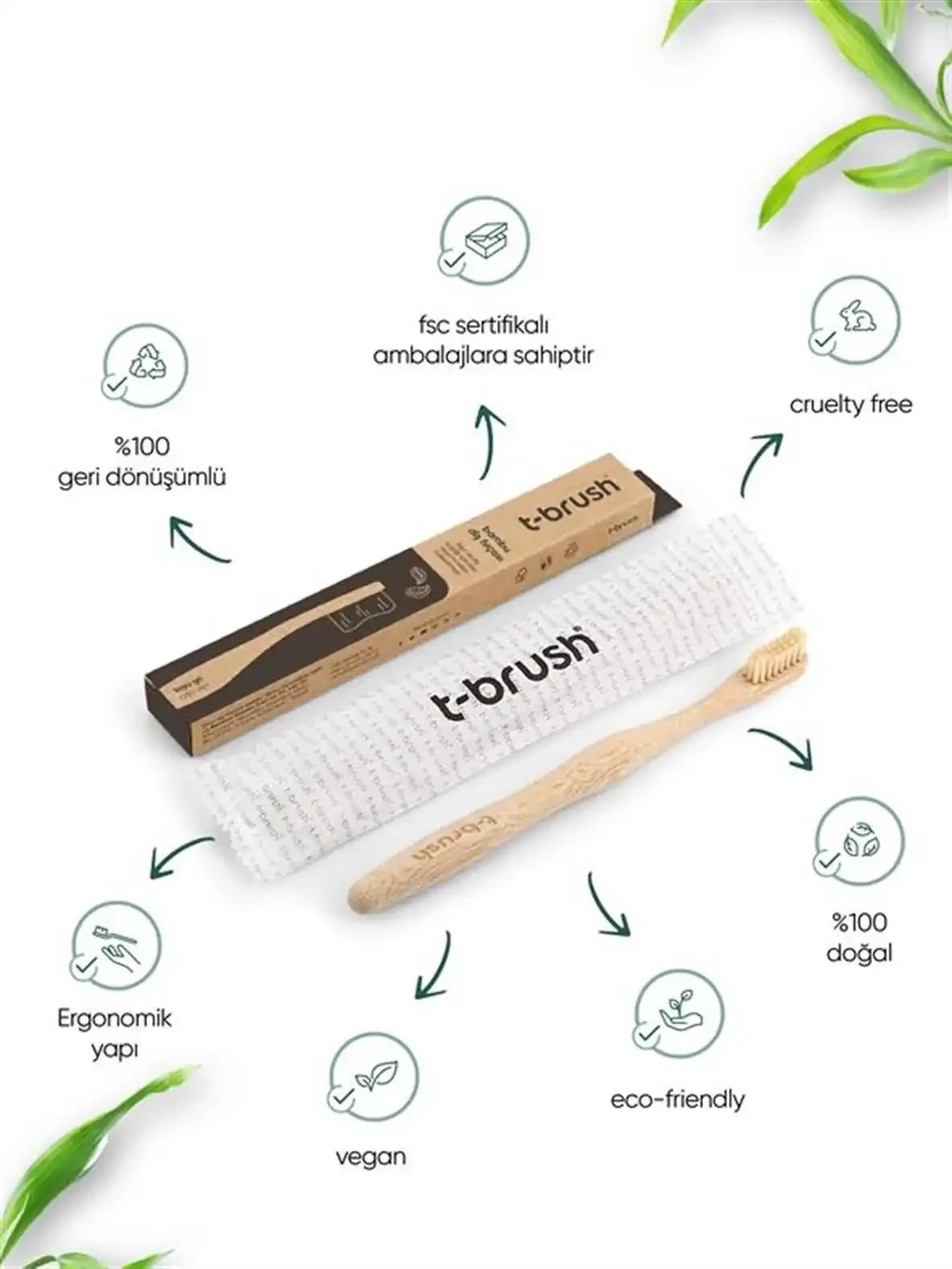 T-Brush - Premium Naneli Ferahlatıcı Ağız Bakım Seti