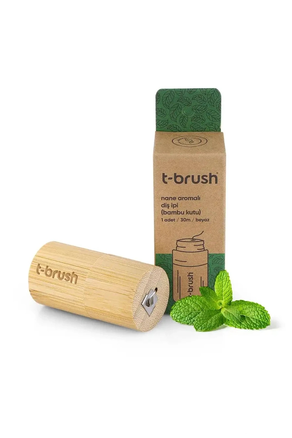 T-Brush - Naneli Bambu Kutu Diş İpi