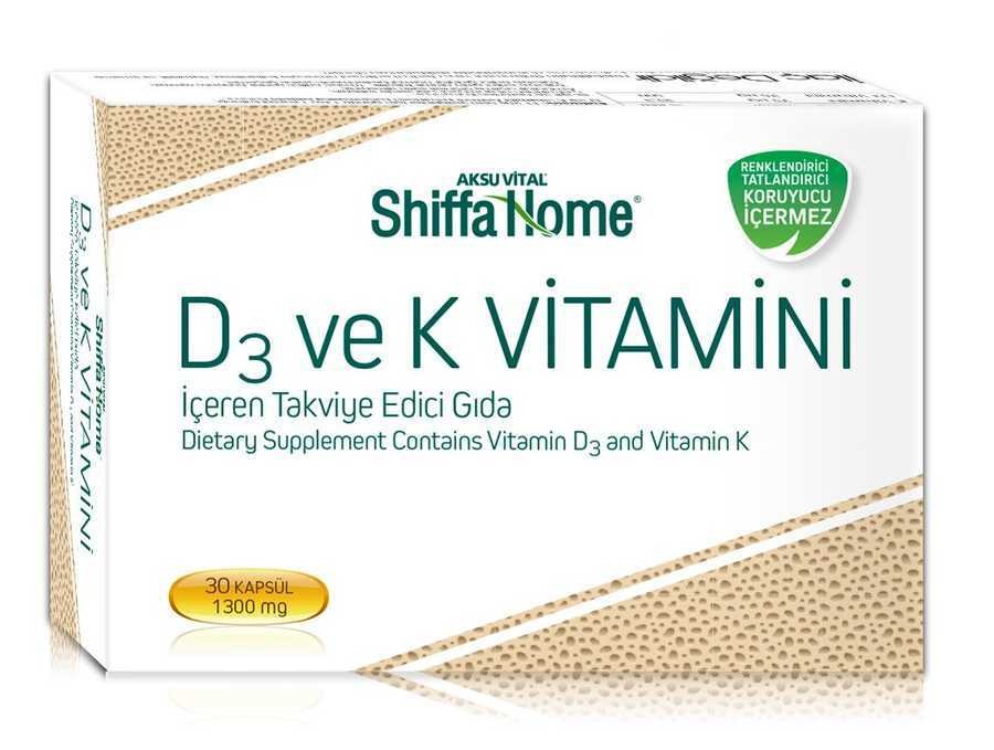 Aksu VitalD3 ve K2 Vitamini 1300 mg Softjel