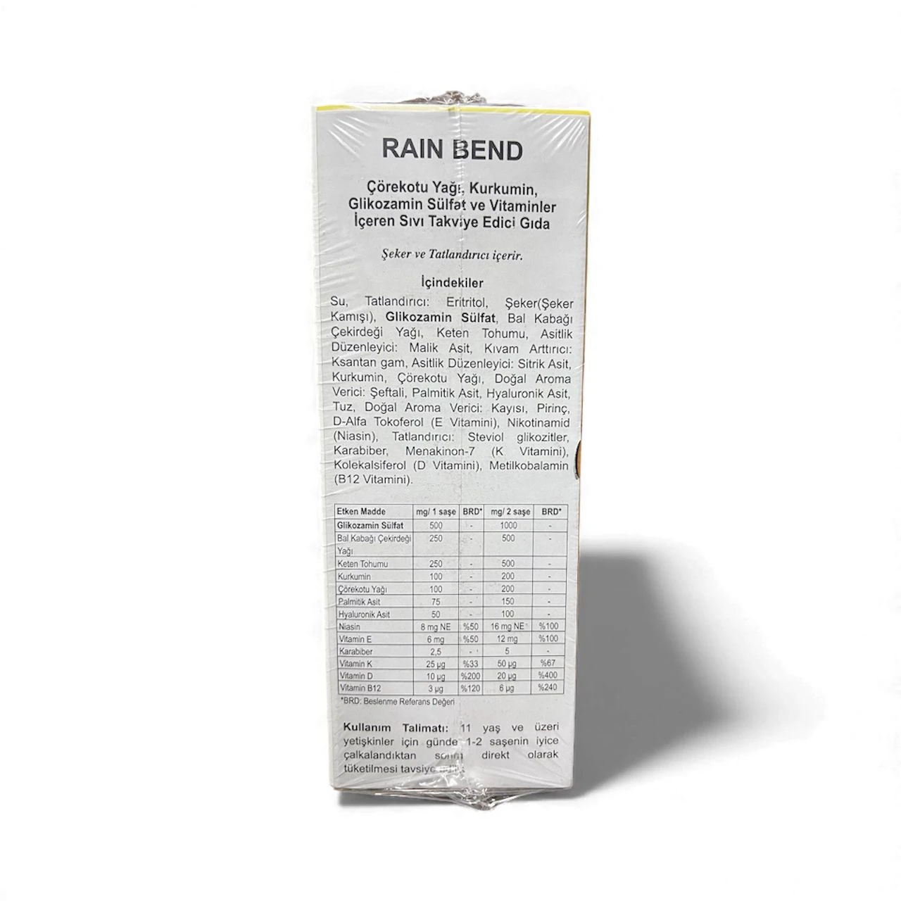 BEND (Çörekotu Yağı, Kurkumin, Glikozamin Sülfat ve Vitaminler) Organic