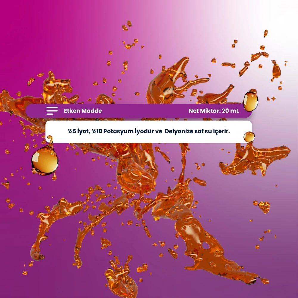Lugol's Solution iyot 5'lik Damla 20 ml