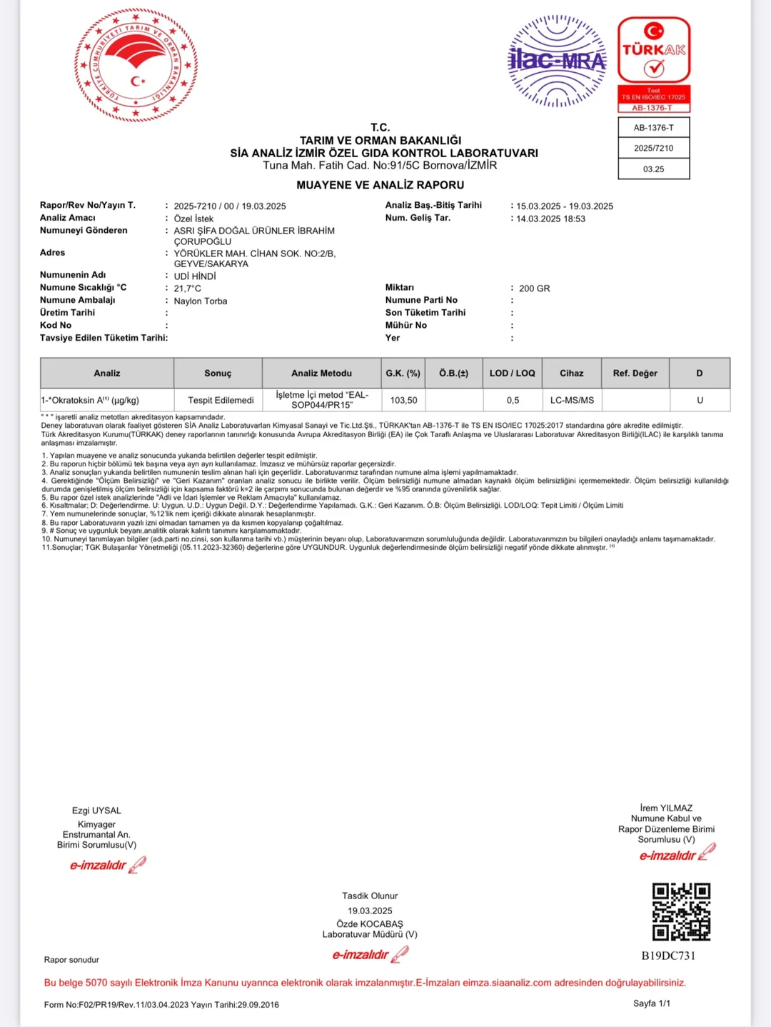 15+1 100 ml Udi Hindi Yağı