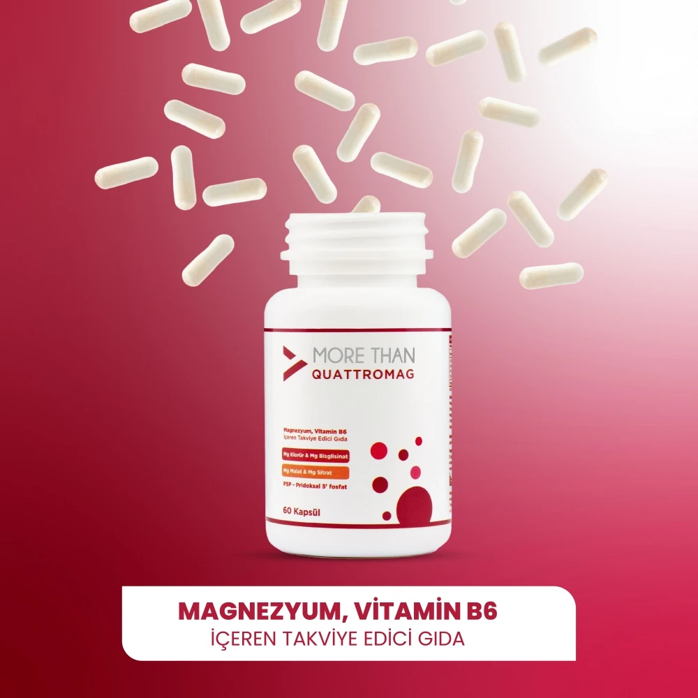  Quattromag (magnezyum Klorür, Bisglisinat, Malat, Sitrat)