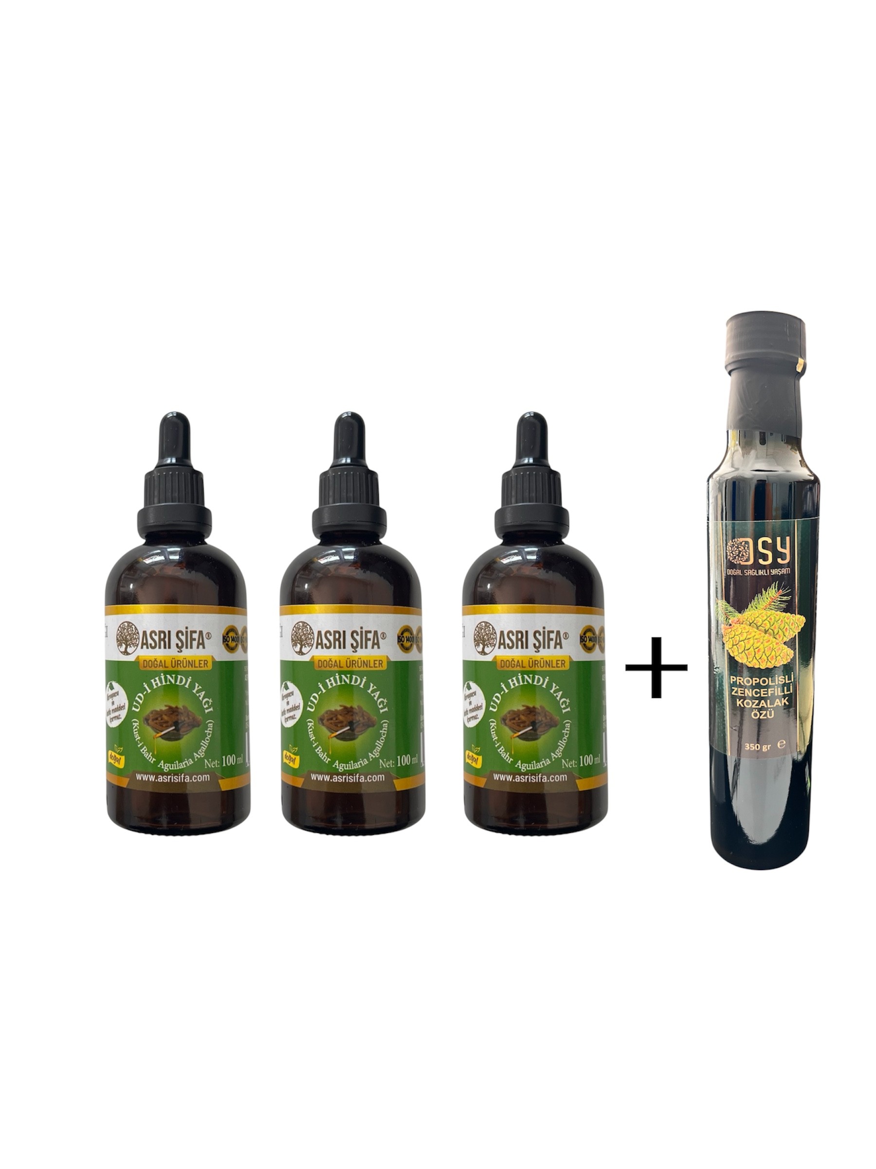 3x100 ml Udi Hindi Yağı + Kozalak Özü