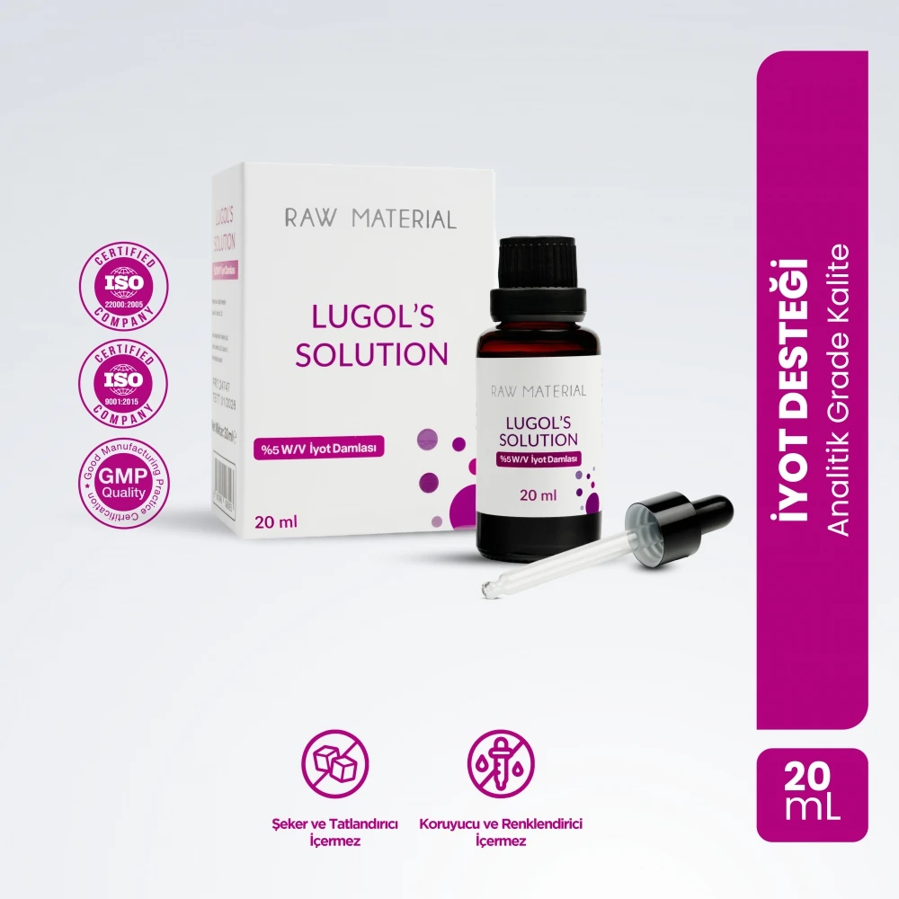 Lugol's Solution iyot 5'lik Damla 20 ml