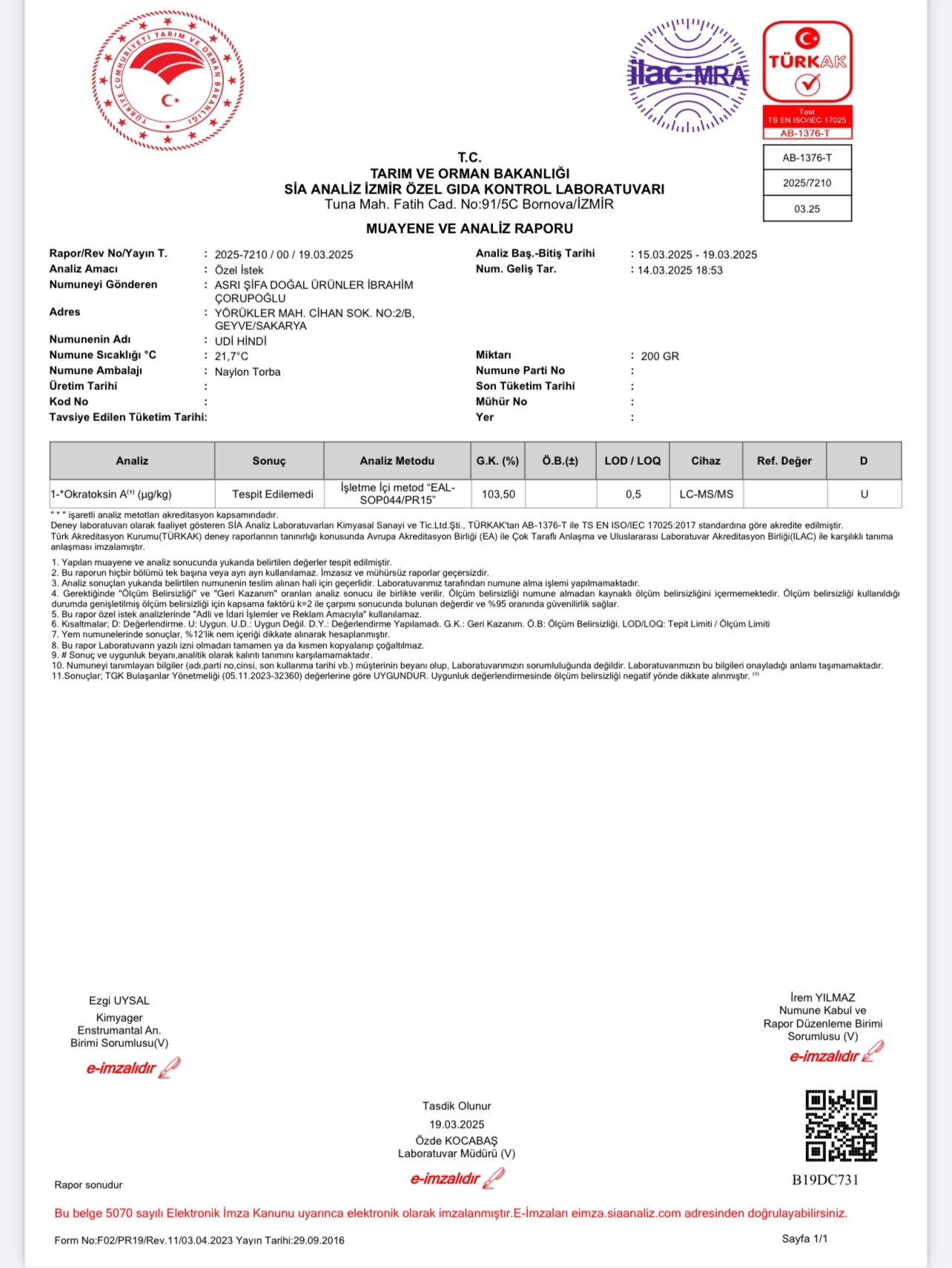 Udi Hindi Yağı 100ml