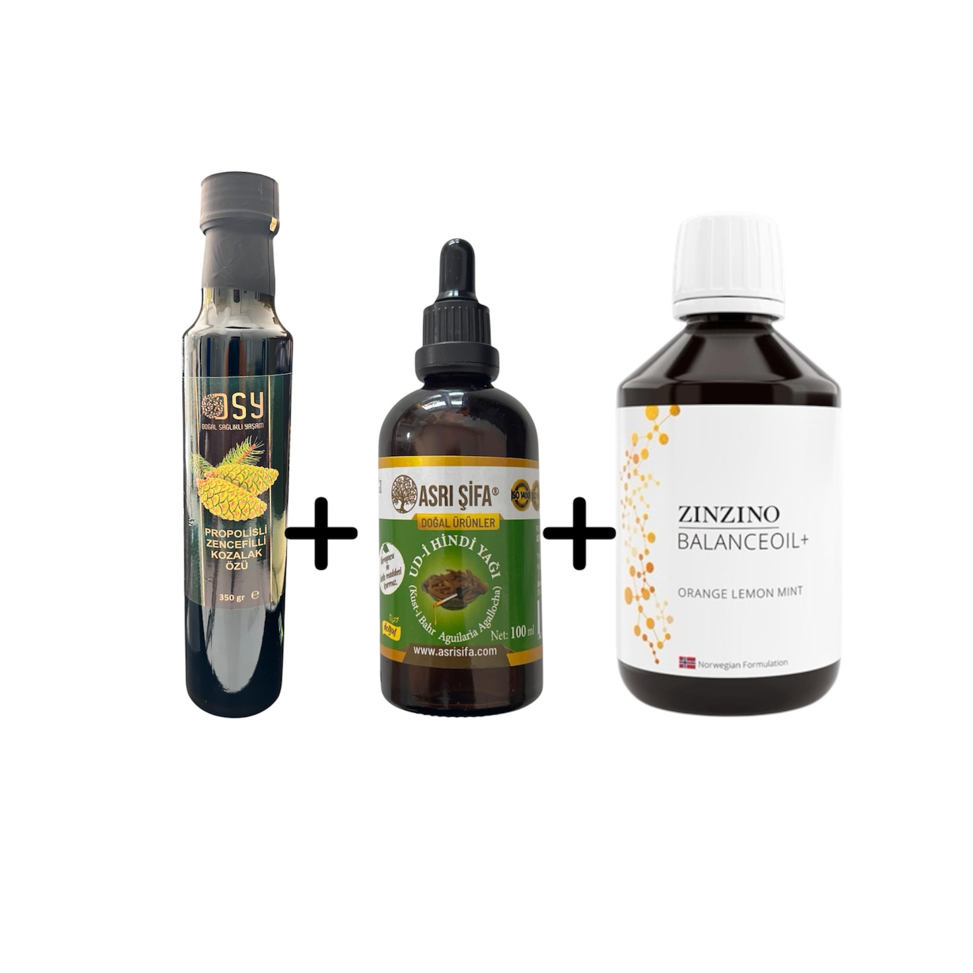 100ml Udi Hindi Yağı + 300 ml Zinzino + 350gr Kozalak Özü