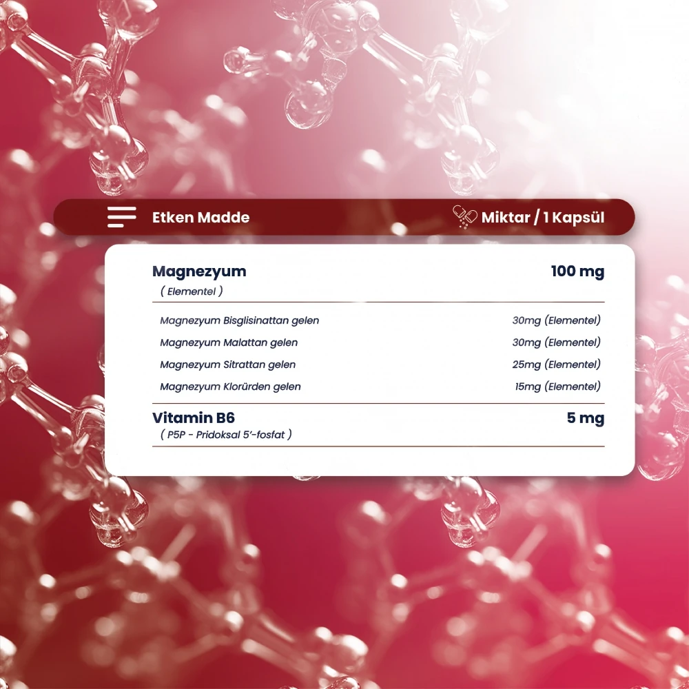  Quattromag (magnezyum Klorür, Bisglisinat, Malat, Sitrat)