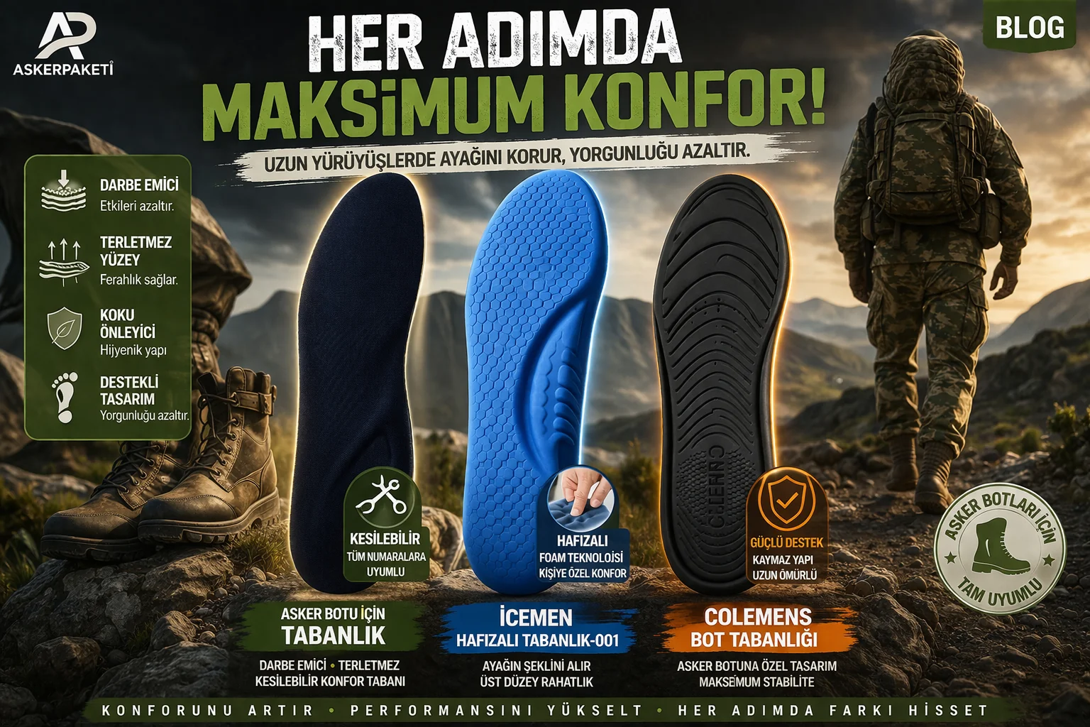 Botu Asker Botu Tabanlık Önerisi 2026 | En İyi Memory Foam ve Kesilebilir ...