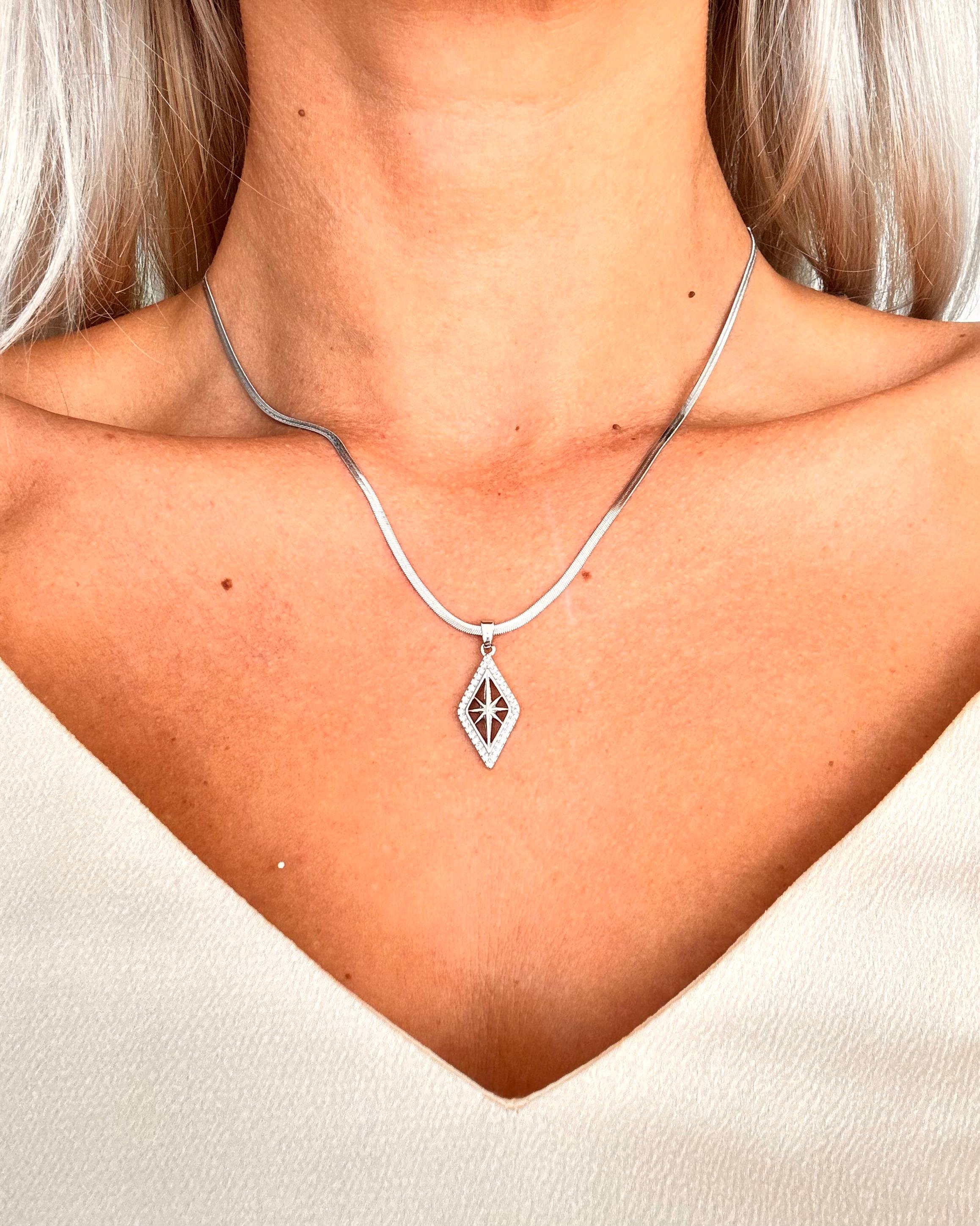 Baklava Gümüş Kolye