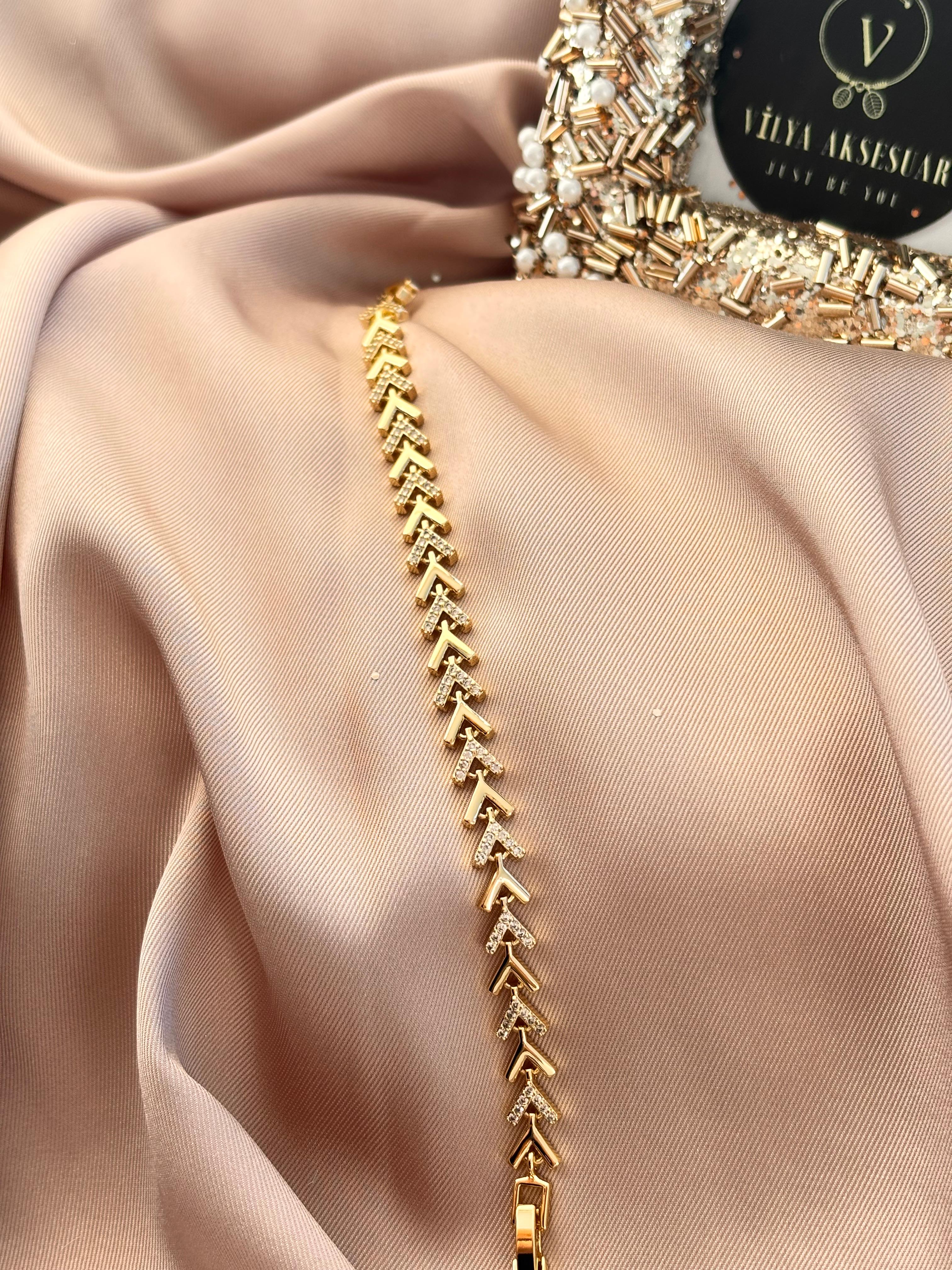 V Altın Sarısı Bileklik