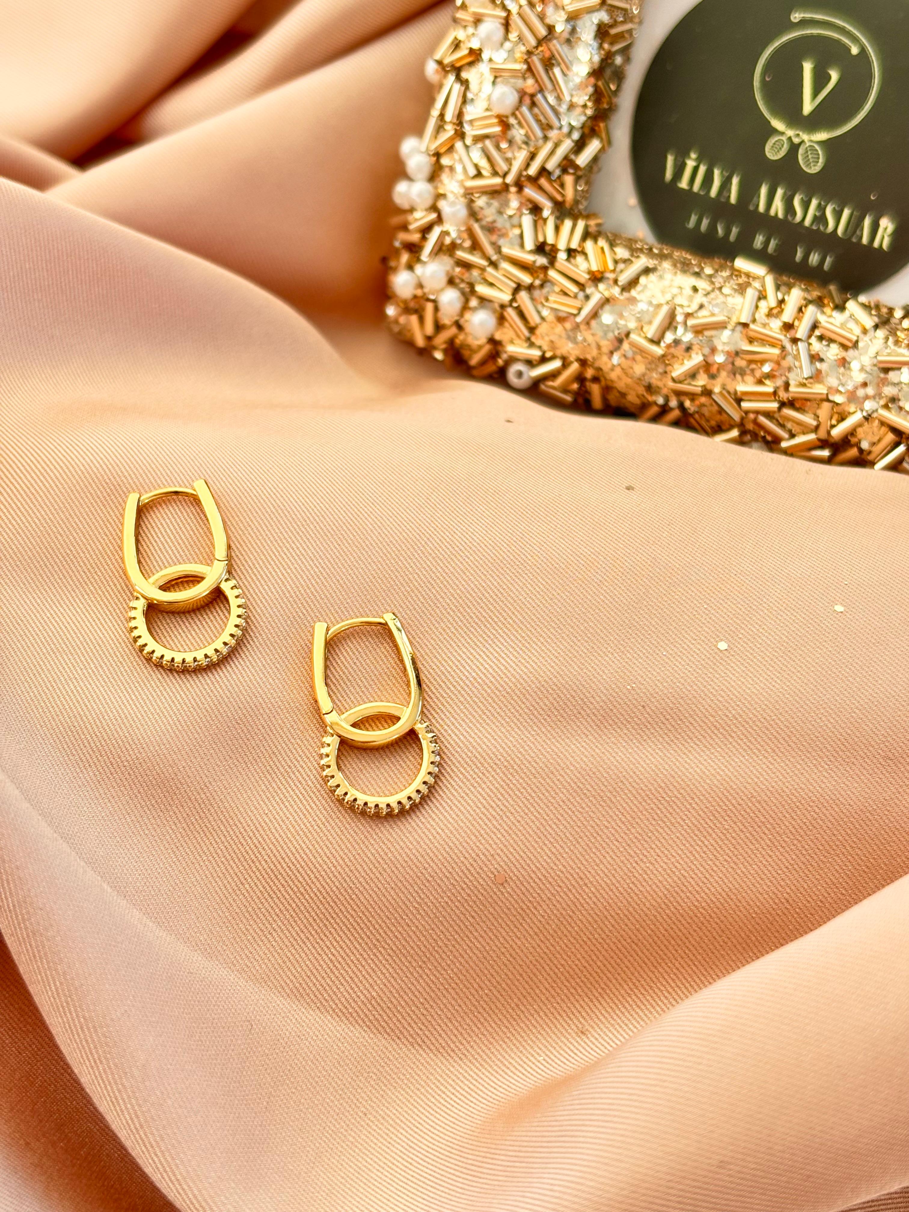 Altın Sarısı 8 Küpe