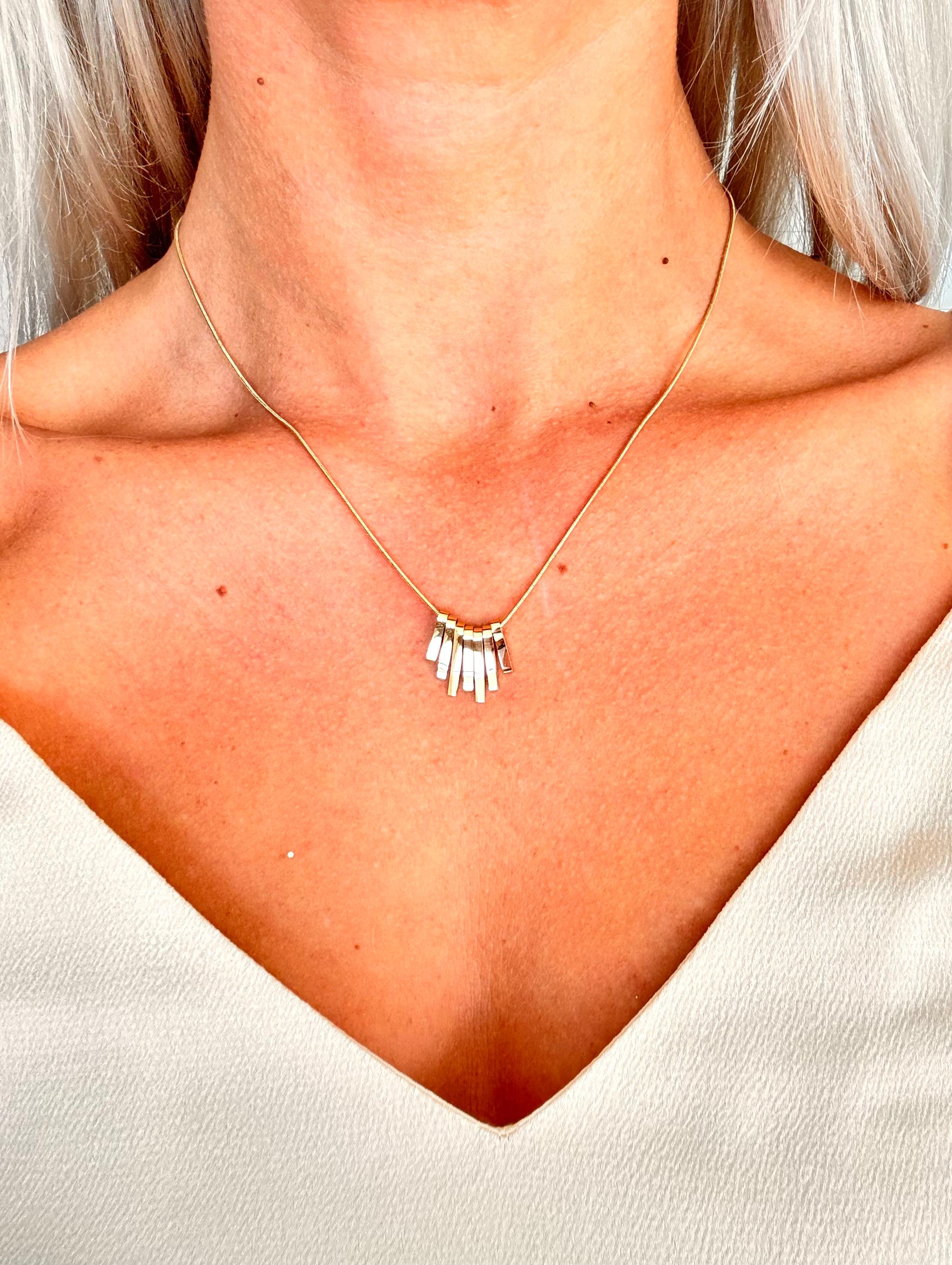 Altın Sarısı Çubuk Kolye