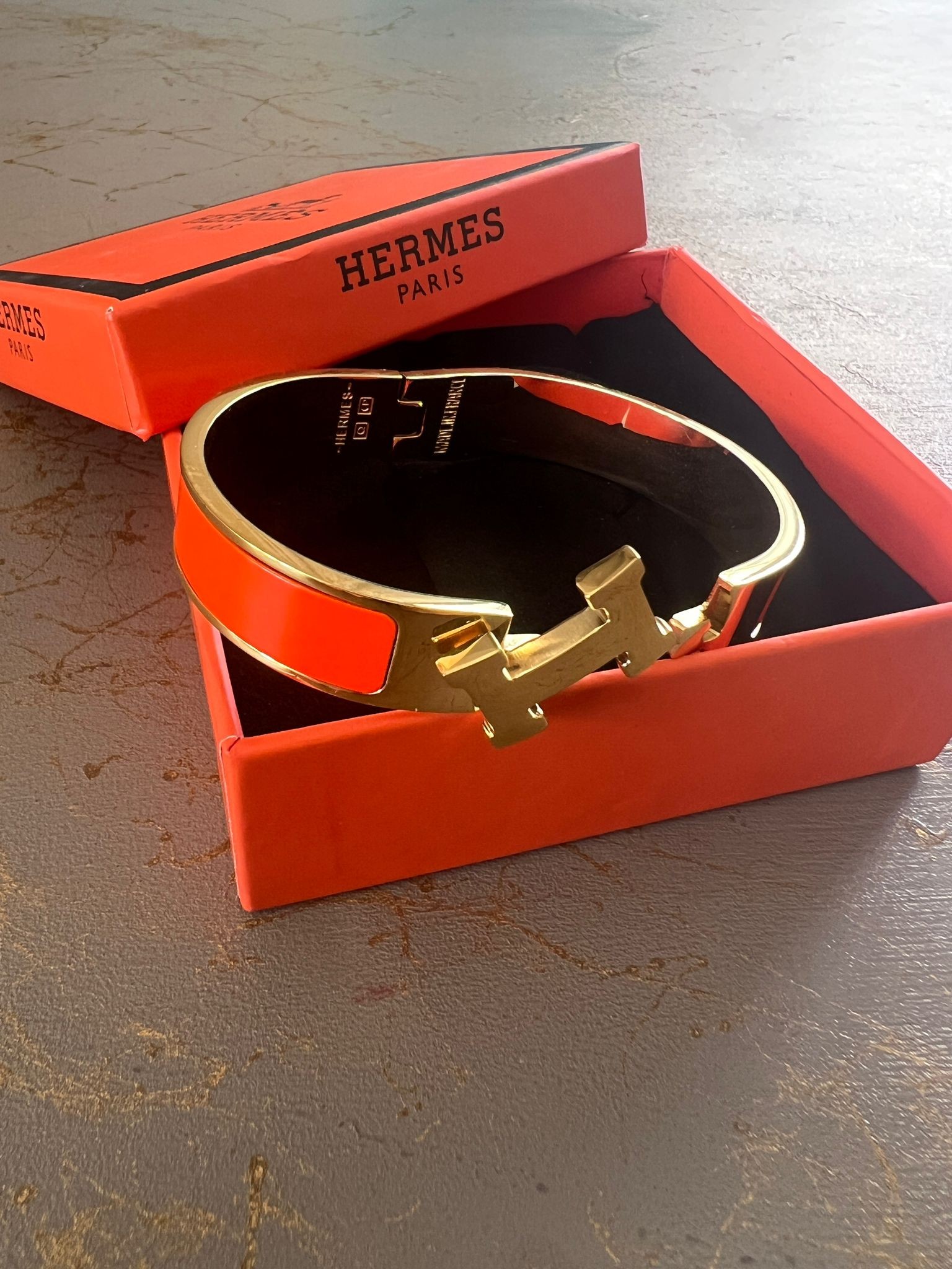 Hermes Kelepçe Bileklik (17cm) 