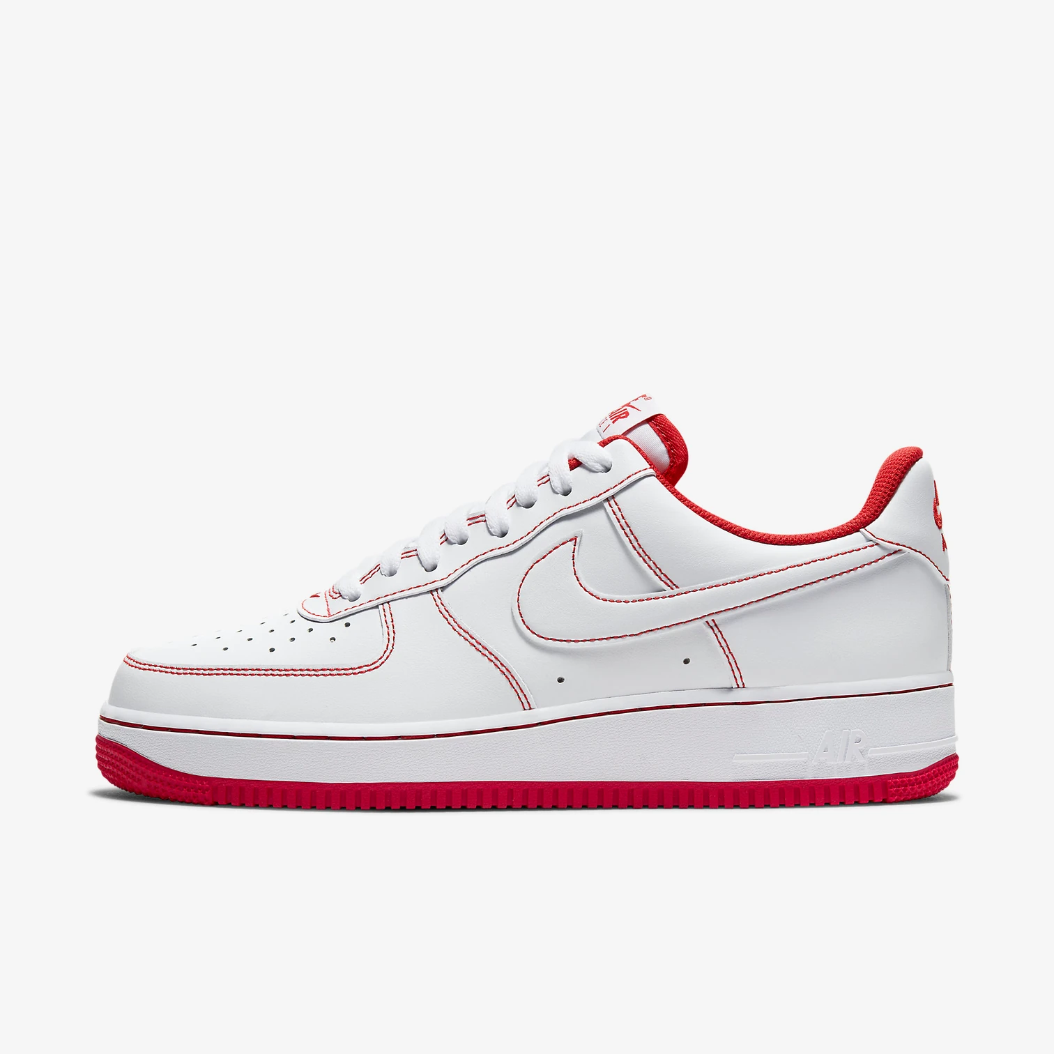 Air Force 1 '07 'Contrast Stitch - White University Red'