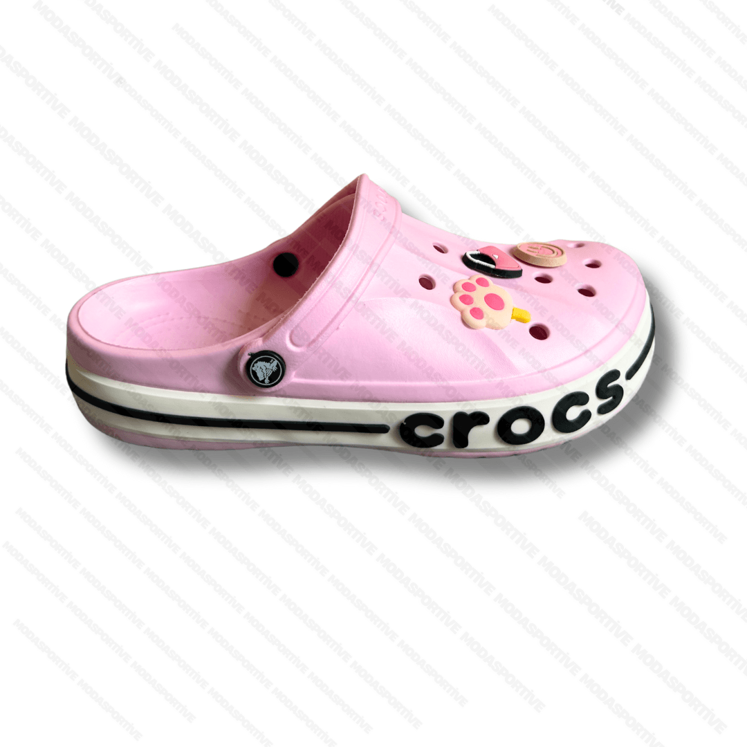 Bayaband Clog Pembe Siyah